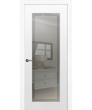 Дверь с ПВХ покрытием Бельви ДО (Софт Белый)