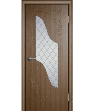 Дверь с ПВХ покрытием Флоренция ДО (Орех Кантри)