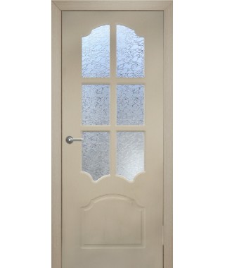 Дверь с ПВХ покрытием Кэрол ДО (Ильм Коричневый)