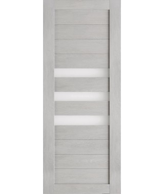 Дверь из экошпона Техно 7 Шале серый (белое стекло) Дверь из экошпона Техно 7 Шале серый (белое стекло)